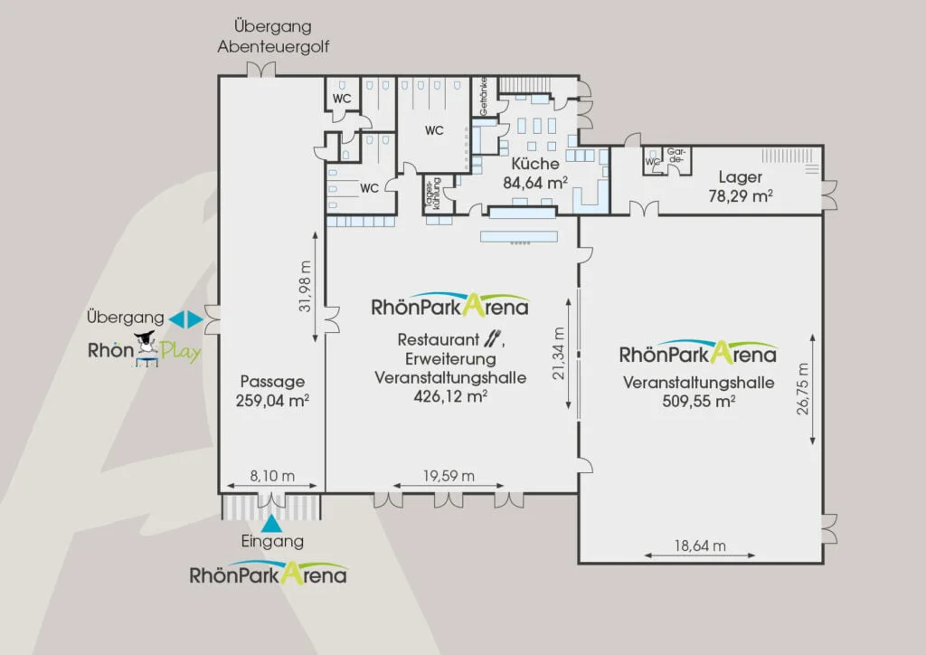 Grundriss RhönParkArena