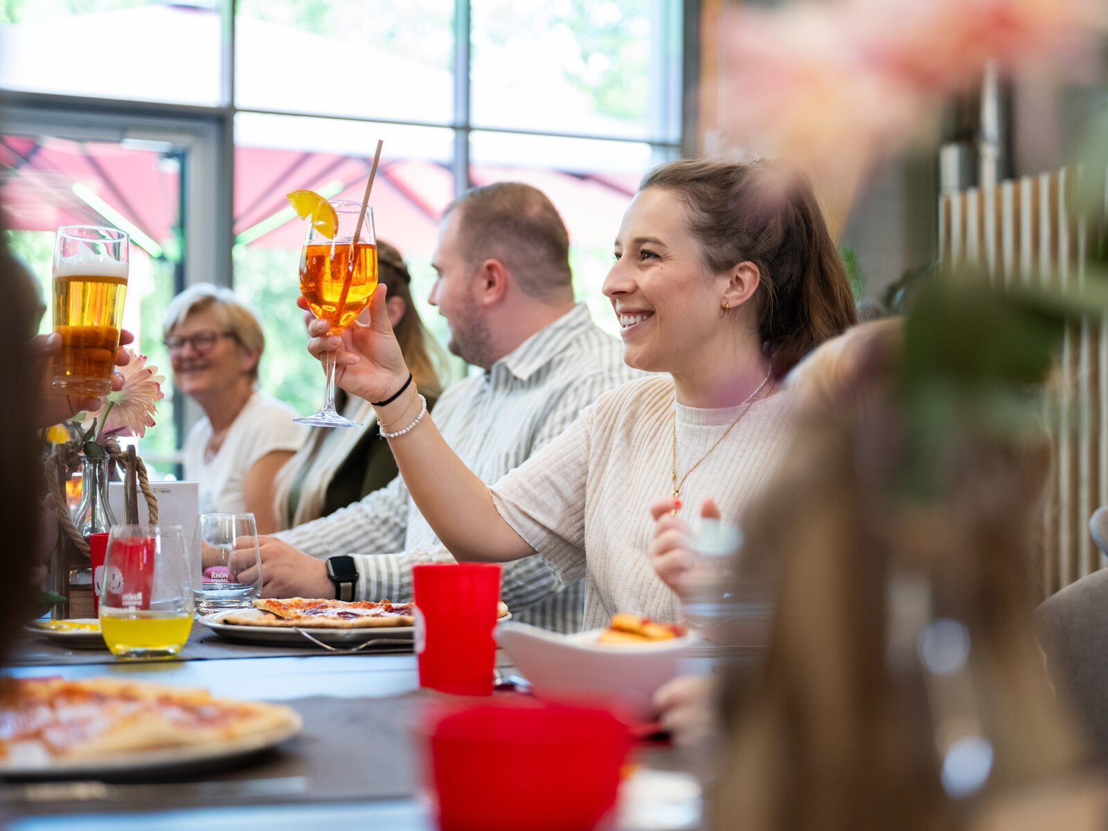 Familienessen im Restaurant der RhönParkArena