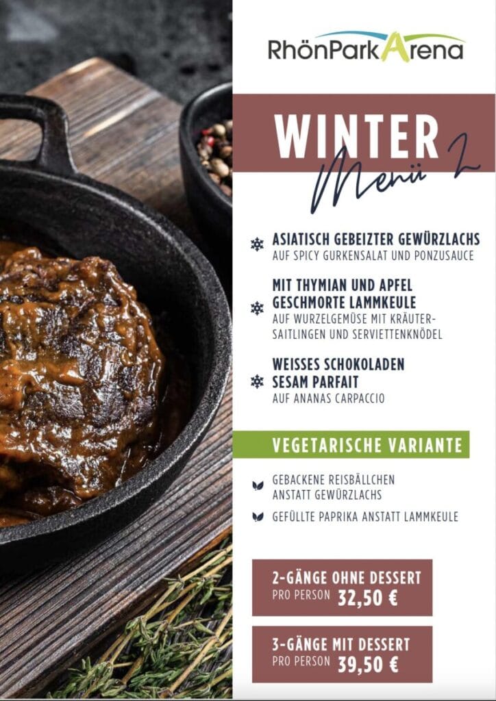 Winter Menü RhönParkArena
