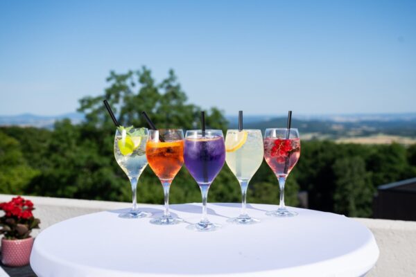 Cocktailauswahl des Rhön Park Aktiv Resorts